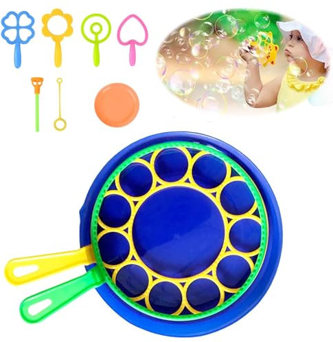 10 Stück Seifenblasen Set für Kinder, Große Seifenblasenstäbe, Seifenblasen Blase, Zauberstab Einstellen Seifenblasen, Seifenblasen Stab groß für Indoor und Outdoor Bubble Maker Spiele