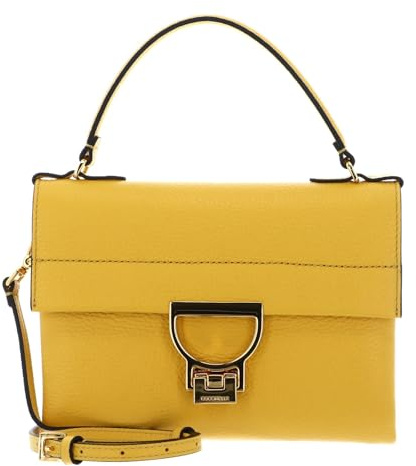 Coccinelle Leder Handtasche Umhängetasche Arlettis Handbag Soleado dunkelgelb