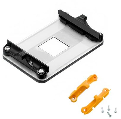 1 Stück AM4 Backplate und 1 Stück AM4 Halterung mit Schrauben | für AM4 CPU Kühler Montageplatte, Lüfter Kühlplatte, Kompatibel mit Gigabyte, ASUS, MSI AM4 Mainboards