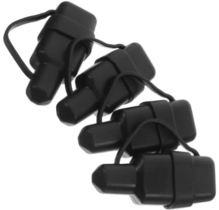 MUCKLILY 4 Stück Schnellanschlussstecker Abdeckungen PVC Staubschutzkappen für Steckverbinder Kabelanschluss Schutz Outdoor Industrie