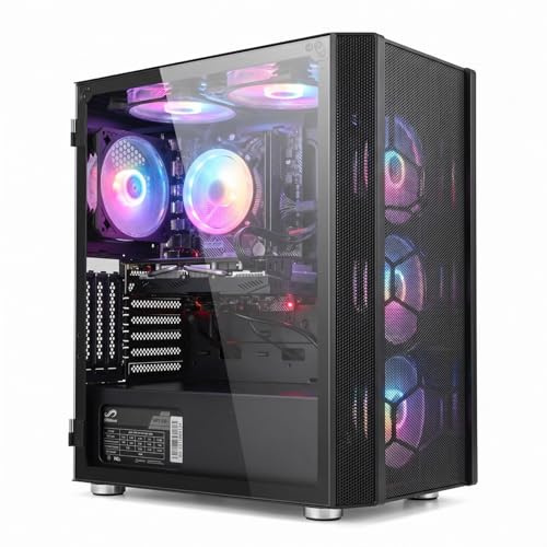 STGsivir PC Gaming, Core i5-10400F, RTX 2060S 8G, 16G DDR4, 1T SSD | Ordenador Gaming para Streaming, Edición de Video, Tareas, hasta 4.3 GHz, WiFi 6, BT 5.0, 4K,HDMI,DP, Win11 Pro, ARGB