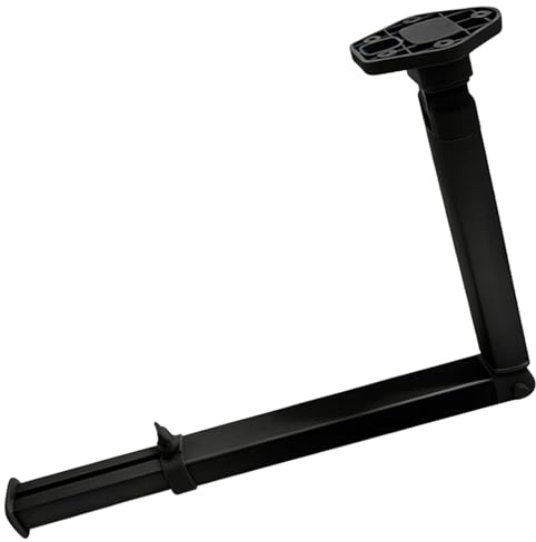 YUE JJXN Tischbeine Höhenverstellbar, Klappbar Teleskop Tischbein 60-80cm, Tischgestell für Wohnmobil, Klapptisch Kand, Camper Bett(Black)