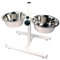 Rosewood Chien Gamelle Double à Hauteur Réglable Écuelles Moyens