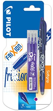 Pilot - Blisterverpackung FriXion Ball 0,7 - Roller radierbar Violett, 1 Stück (1er Pack)