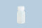 hünersdorff Weithalsflasche zum Befüllen mit Schraubverschluss aus LD-PE (bruchsicher und lebensmittelgeeignet), 50 ml, transparent, Naturfarbe