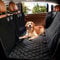Wasserfest Autoschondecke, Wimypet DO01-FBA 147 x 137cm Hundedecke Rückbank, Anti-Rutsch Schondecke Hund Auto mit Einem Kostenlosen Sicherheitsgurt und Tragetasche für Autos Trucks Van SUV