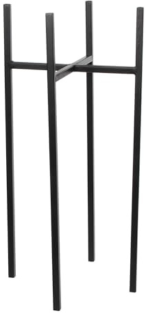 Mica decorations 1006648 Ascot Pflanzenständer, Metall, Schwarz, 24 x 24 x 55 cm