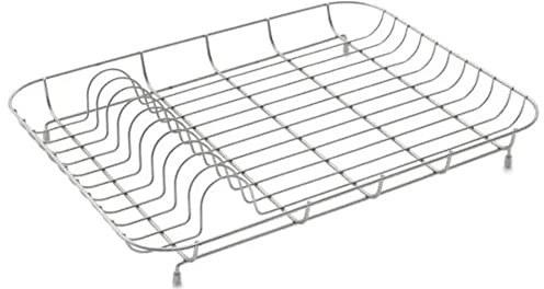 Addis Wire Dish Drainer, Plate Rack, Chrome,white,Black,Red,Lime (Chrome)
