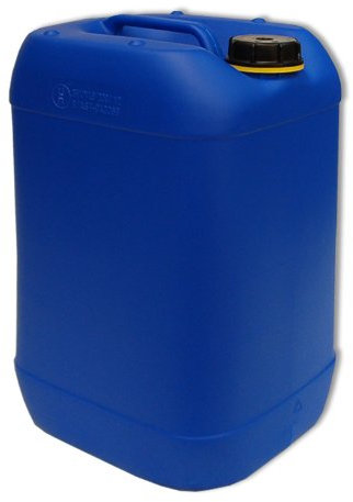 Bidon plastique 25 L bleu HDPE ouverture DIN 61 qualité alimentaire (22248)