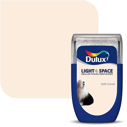 Dulux Light & Space Tester Paint, Soft Coral, 30 ml