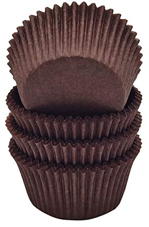 Mombake Lot de 100 caissettes en papier sulfurisé de qualité supérieure pour muffins et muffins Taille standard
