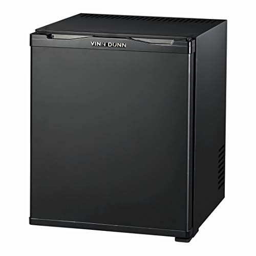 VINN DUNN 25L Mini Fridge with solid door/Hotel Minibar/Beer Fridge/Wine Cooler for Kitchen Table/Bedrooms Black