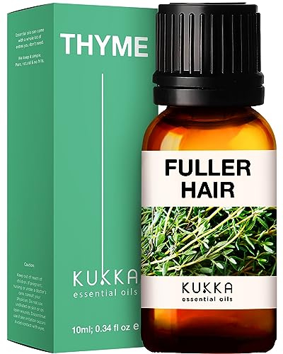 Kukka Thymianöl [100% NATURREIN] Haar - und Hautpflege, Diffusion, Aromatherapie, Badebomben - Herstellung, Selbstherstellung von Seife und Kerzen (10ml)