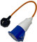 Double Dragon 13A to 16A Fly Lead Converter: UK 230V-240V Mains Hook-Up Cable for Caravan, Campervan, Boat, Motorhome