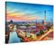 PICANOVA – Premium Leinwanddruck – Leinwandbild Berlin Panorama 120x80cm – Kunstdruck Auf 2cm Holz-Keilrahmen Für Schlaf- Und Wohnzimmer – Kollektion Deutschland
