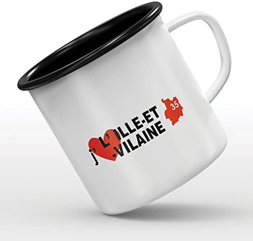 Tasse mit Aufschrift J'aime l'Ille et Vilaine