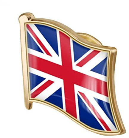Onsinic Vereinigtes Königreich Flagge Revers Pin, Uk Abzeichen Brosche Union Flagge Pins Britisches Souvenir National Neuheit Zubehör