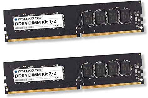 Maxano 64GB Kit 2X 32GB RAM Speicher DDR4 2400MHz DIMM kompatibel mit Asus Mainboard Sabertooth Z170 S