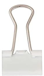 NEU Foldback-Klammern weiß, 15 mm, 24 Stück