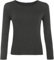 Top Linen (NW) Ltd Women Long Sleeve T Shirts - Plain Stretch Round Scoop Neck T Shirt - Lightweight Womens T Shirts for Casual Wearing - Ladies T Shirts Made in The UK (Dark Grey, L/XL)