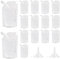 Frascos de plástico para bebidas, 15 Bolsas reutilizables para bebidas y 2 embudos, Bolsa de bebida oculta transparente,Bolsa de licor reutilizable para viajes de fiesta camping playa