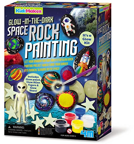 KidzMaker - Glow In The Dark - Weltraum Felsmalerei