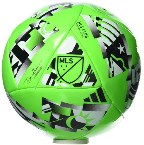 adidas MLS 24 Club Fußball, Unisex, für Erwachsene, Grün/Schwarz/Weiß, Größe 4