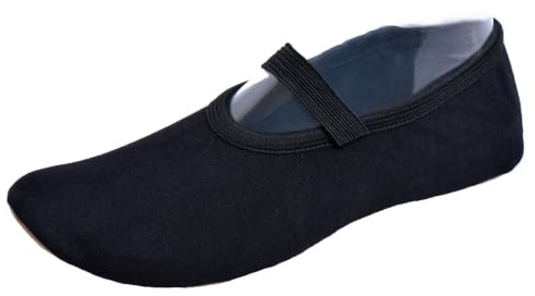 Lappade Gummisohle Trampolinschuhe, Gymnastikschuhe, Schläppchen, Turnschläppchen schwarz Art. 285G Gr.39