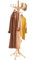 GOPLUS Garderobenständer, Garderobe aus Holz, Kleiderständer mit Schirmständer, Garderobe-Aufhänger mit 12 Kleiderhaken, Farbewahl, 184cm (Natur)