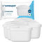 Wessper® AQUAMAX - Cartuchos de filtro de agua para agua dura compatibles con BRITA Maxtra, PearlCo, Amazon Basics, Aqua Select, paquete de 6