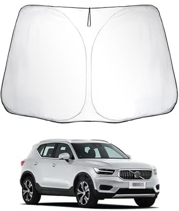 SKTU Parasol para Coche Compatible con V0lvo XC40 2018-2024 Parasoles Coche Delantero Plegable con Protección UV