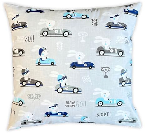 HOUSE ART LIFE Kinder Kissenbezug 40x40 cm - Baumwolle Baby Kopfkissenbezug, Kleinkind Kissenbezug mit Reißverschluss, Bettwäsche für Jungen Mädchen, Ideal für Kinderzimmer, Babybett & Kinderwagen