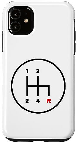 iPhone 11 Car Manual Gear Shifter Knob Pattern (4 Speed) Case