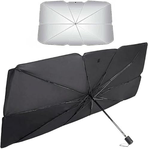 Parasol Coche para Citroen C4 Grand Picasso,Plegable Parabrisas Delantero Sombrilla Anti UV Rayos Protector Solar Fácil de Instalar Protección Solares Paraguas Accesorios Coche,L