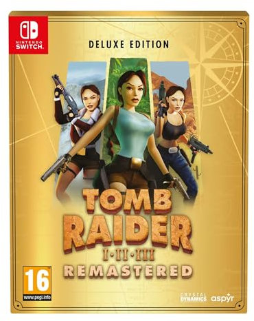 Tomb Raider 1-3 Remastered Starring Lara Croft Deluxe Edition - Switch