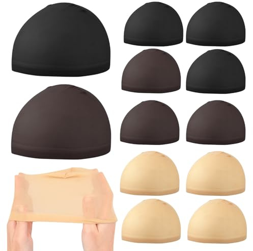 6PCS Wig Cap,Haarnetz für Perücken, Nylon Perück Kappe, Wig Cap Set,Elastische Atmungsaktive Haarnetz für Perücken, Netz Perückennetz perücken wig zubehör
