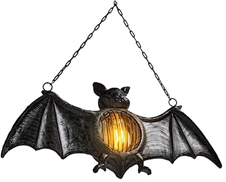 HAWILLOSCH 1pc Einzigartige Bat Laterne Für Halloween Schwarz Hängen Laterne Schmücken Für Hause