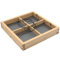 Zeqeey Wooden Bird Food Tray Platform Hanging Wood Seed Feeding Trayer for Outside Outdoor Garden Wild Bird