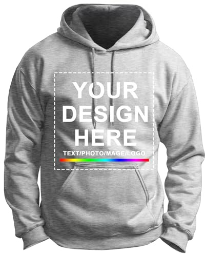 Kapuzenpullover Personalisieren mit Foto, Text, Logo | Individueller Hoodie für Sie & Ihn | DIY Geschenk