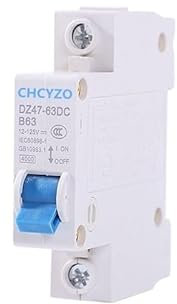 Disjoncteur Disjoncteur miniature 1P CC 12 V 24 V 48 V 125 V Interrupteur de protection 3 A 6 A 10 A 16 A 20 A 25 A 32 A 40 A 50 A 63 A Interrupteur à fusible de réinitialisation Disjoncteurs(16A)