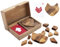 Engelhart - 350101 - Doppeltangram Herz aus Holz - Holzpuzzle - Ökologisches Holzspiel - 1 und 2 Spieler - ab 4 Jahren
