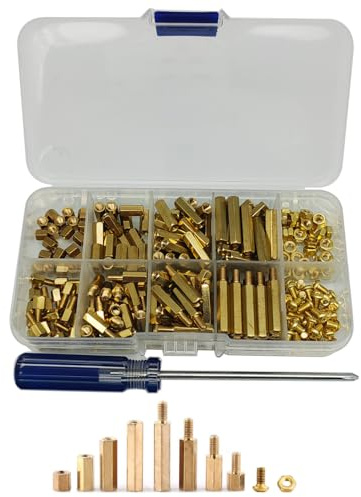 GTIWUNG 240 Pièces Hex Entretoise Vis Écrou Standoff Assortiment Kit, M3 Mâle Femelle Entretoises de Colonne Vis écrous, pour Circuit de Carte Mère PCB Ordinateurs Électroniques