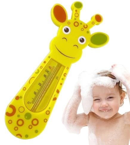 Termómetro de Bañera para Niños, Termómetro de Baño Flotante, Termómetro de Juguete para Bañera para Baño, Termómetro de Temperatura del Baño del Bebé de la Jirafa Linda