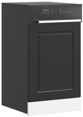 Gecheer Pannello Lavastoviglie Porto Nero 45x1,5x57 cm in Truciolato