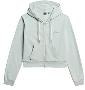 Superdry Damen Essential Logo Kurzer Zip-Hoodie
