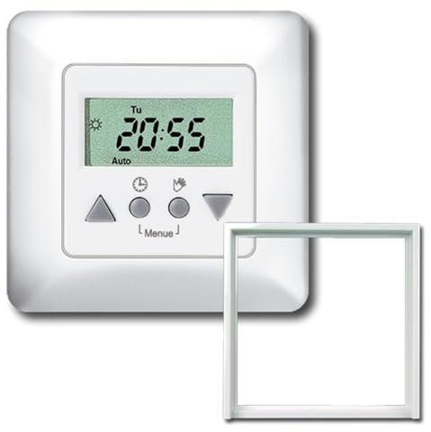 Vestamatic Rolladen Jalousie Zeitschaltuhr Time Control 01813330 incl. Gira Zwischenrahmen nach Wahl! (Gira System 55/Standard 55)