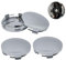 4 Pièces Plastique ABS Cache-Moyeu，Cache Moyeu Centre de Roue，Centre de Jante Capuchons，Bouchon de Jante，Auto Cache Moyeux，Accessoires de Voiture avec la Plupart des Voitures