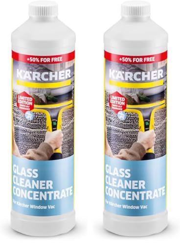 Kärcher Glasreiniger-Konzentrat RM 500, Limited Edition Weiße Lilie, 750 ml, Mischverhältnis 1:30, für Kärcher Akku-Fenstersauger WV oder zur manuellen Verarbeitung (Packung mit 2)