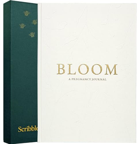 Scribble & Dot Journal de grossesse | Souvenir élégant | Prêt à offrir avec papier de soie et boîte | Parfait pour les douches et les cadeaux de grossesse