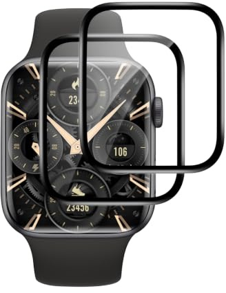 Carantee für Panzerglas für Apple Watch Series 7/8/9 45mm Schutzfolie, 2 Stück TPU HD Klar Blasenfrei Displayschutz, Stoßfest, Kratzfest Selbstheilend Displayschutzfolie, Schweißresistent